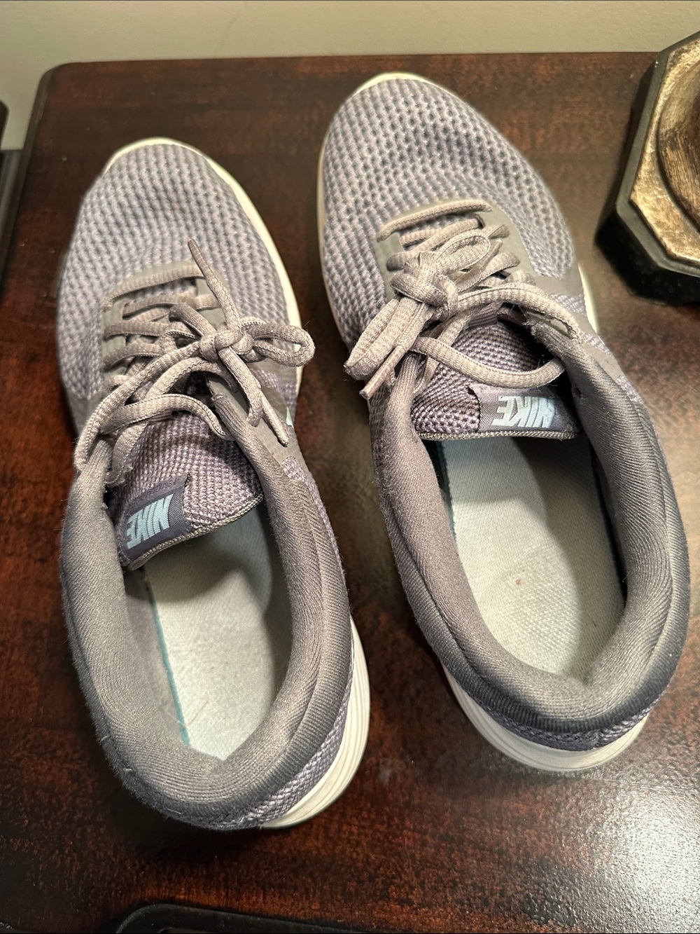 Nike Gray Knit Casual Sneakers